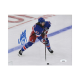 Mika Zibanejad New York Rangers Autographed Skating 8X10 Photo - JSA COA