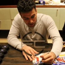 Mika Zibanejad & Tony DeAngelo New York Rangers Dual Autographed Celebration 11x14 Photo - JSA COA