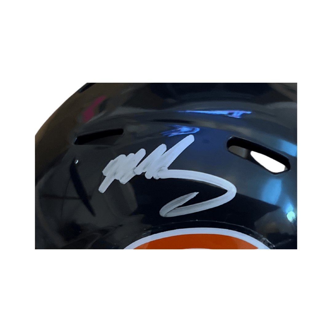 Mike Singletary Chicago Bears Autographed Mini Speed Helmet - Beckett COA