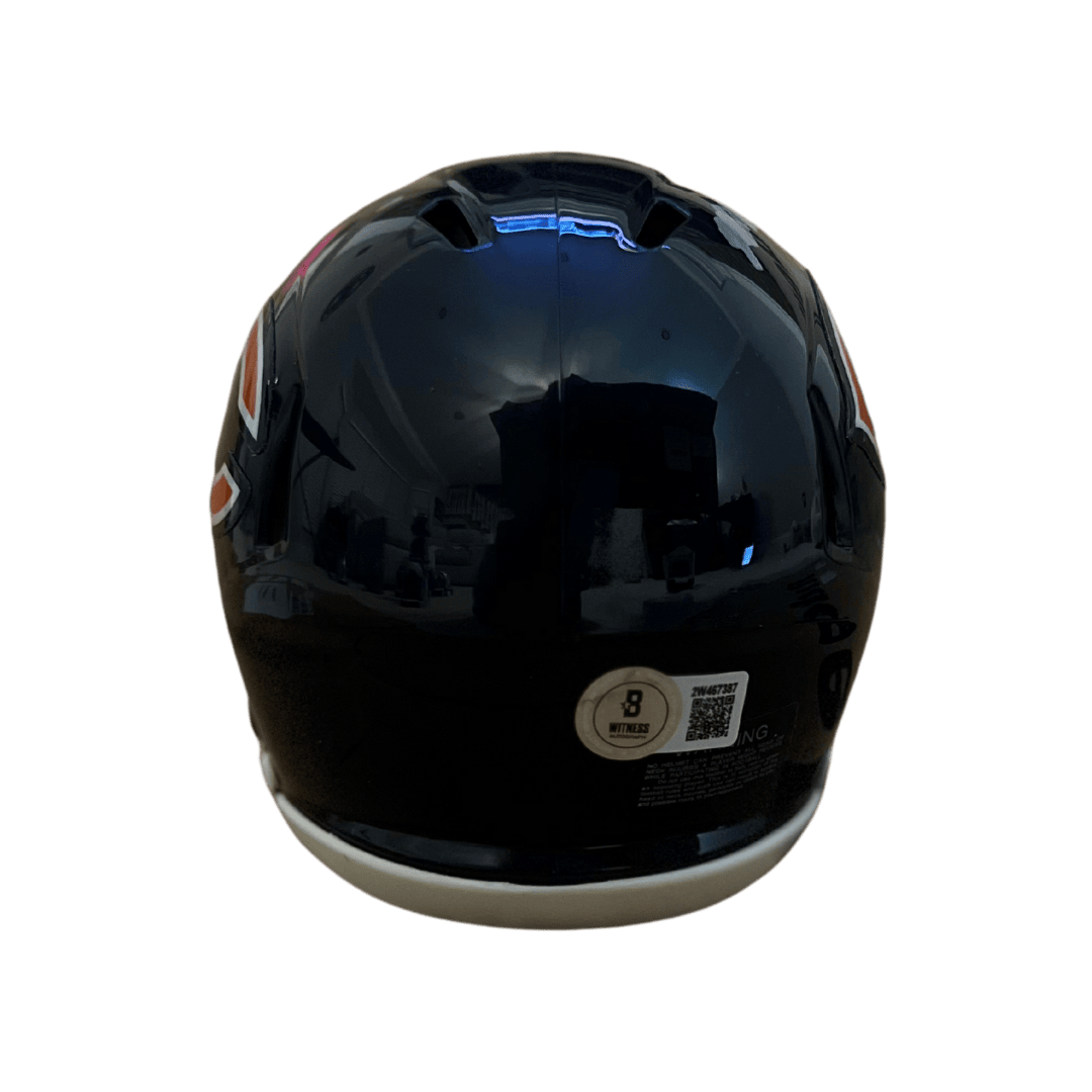 Mike Singletary Chicago Bears Autographed Mini Speed Helmet - Beckett COA