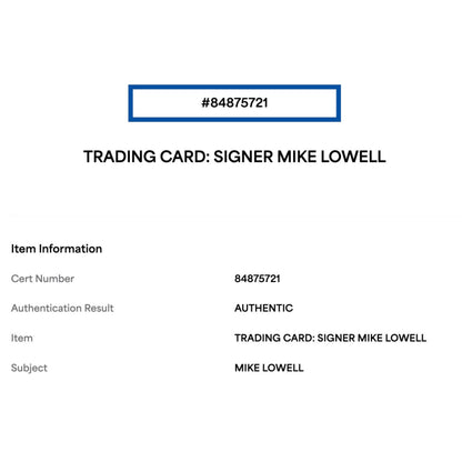Mike Lowell 2008 Upper Deck Baseball Series 2 Season Highlights Autograph Card #747