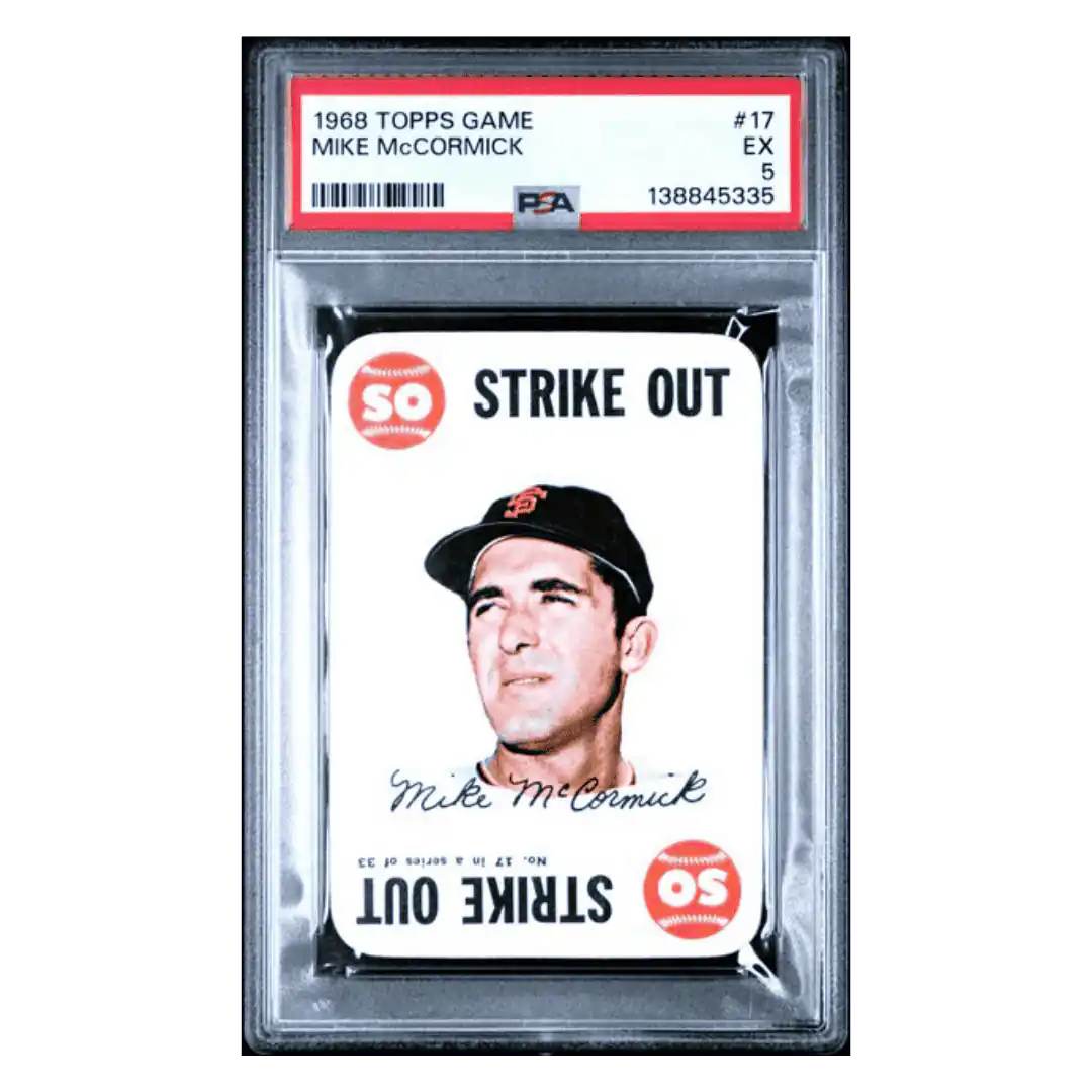 Mike McCormick PSA 5 1968 Topps Game Card #17