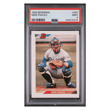 Mike Piazza PSA 9 1992 Topps Bowman Rookie RC Card #461