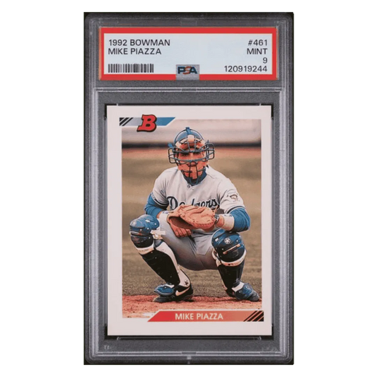 Mike Piazza PSA 9 1992 Topps Bowman Rookie RC Card #461