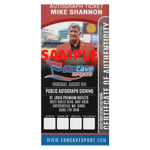 
Mike Shannon St Louis Cardinals Autographed 11x20 Panoramic - Fan Cave COA — Label