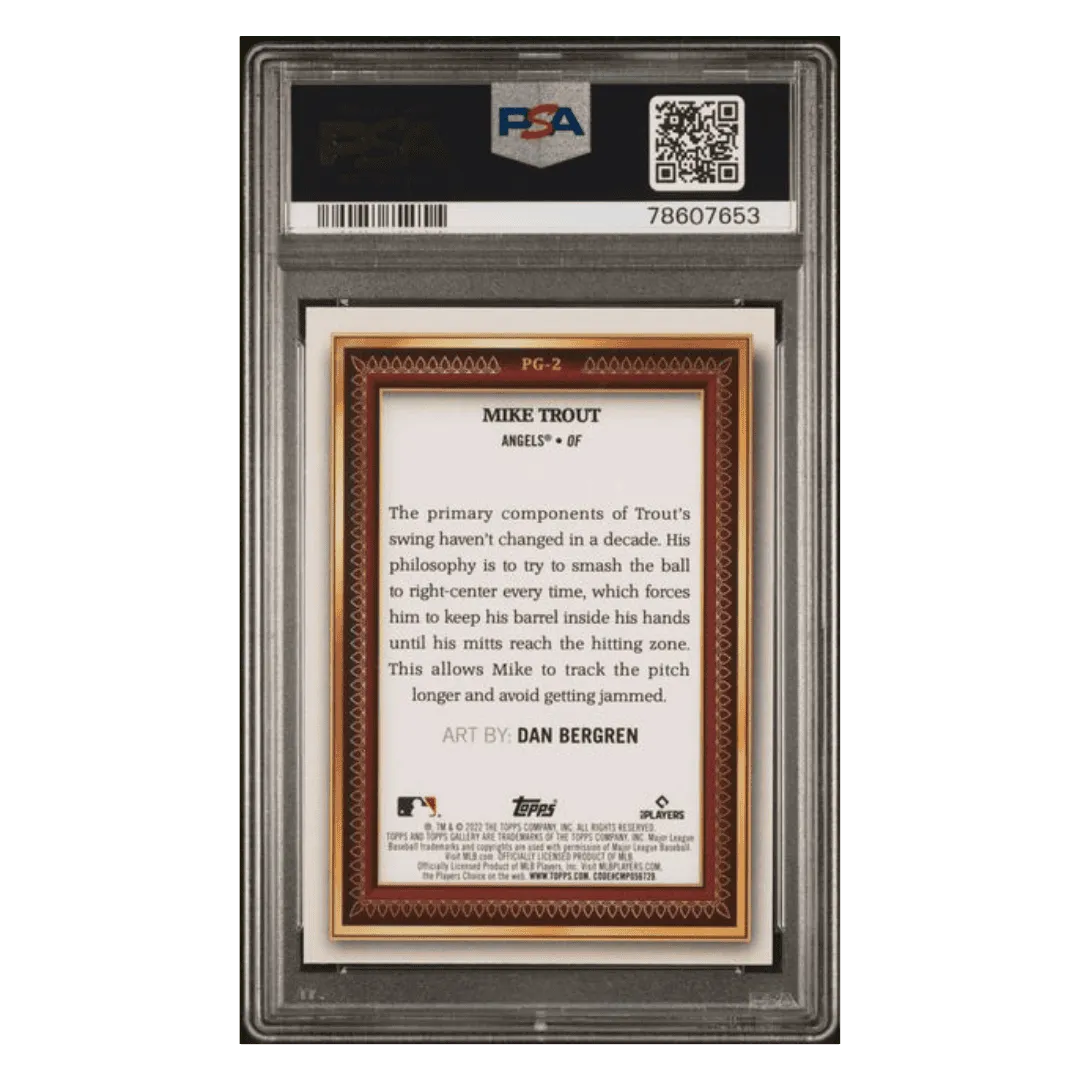 Mike Trout PSA 10 2022 Topps Portrait Gallery Card #PG2