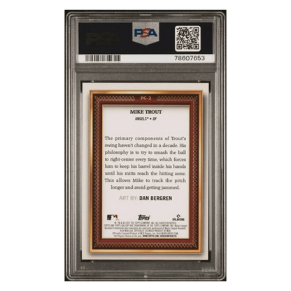 Mike Trout PSA 10 2022 Topps Portrait Gallery Card #PG2