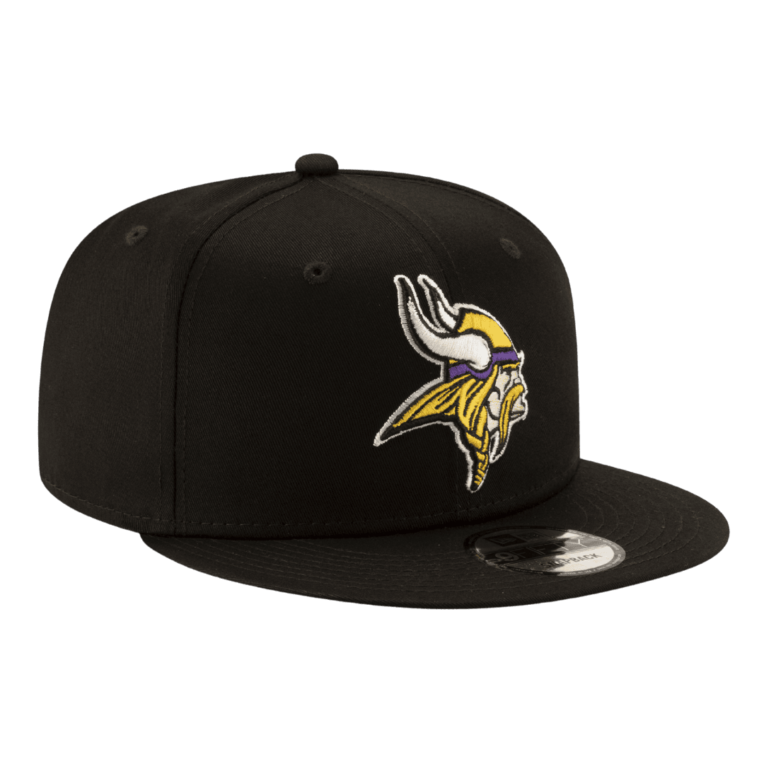 Minnesota Vikings Basic New Era Black 9FIFTY Adjustable Snapback Hat