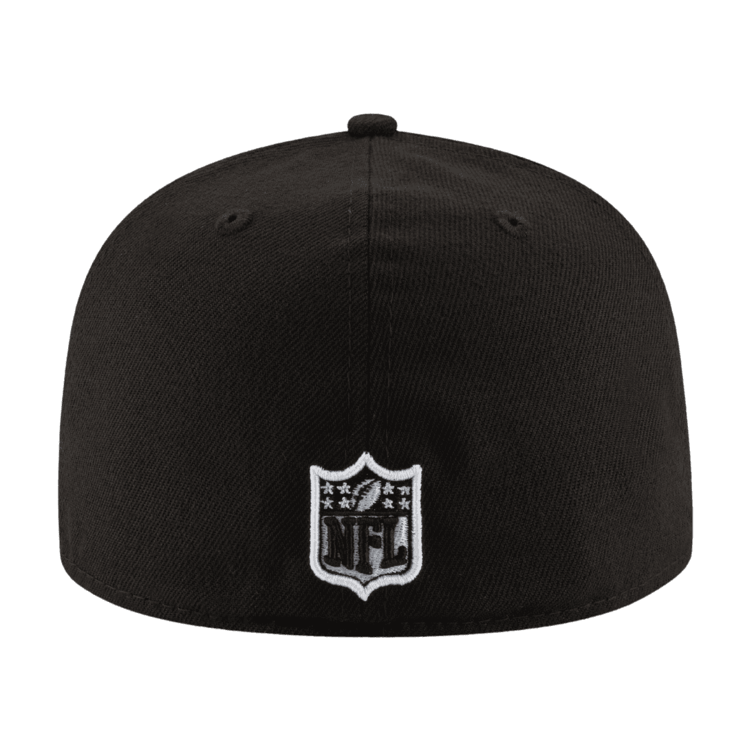 Minnesota Vikings Black & White Logo New Era 59FIFTY Fitted Hat