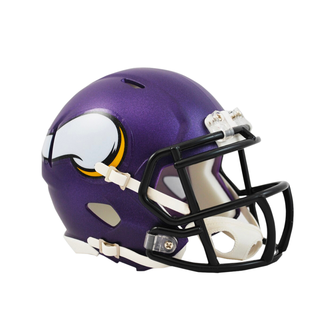 Minnesota Vikings Satin Purple Speed Riddell Mini Football Helmet