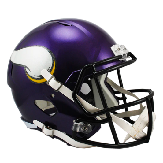 Minnesota Vikings Unsigned Riddell Full Size Satin Purple Speed Replica Football Helmet