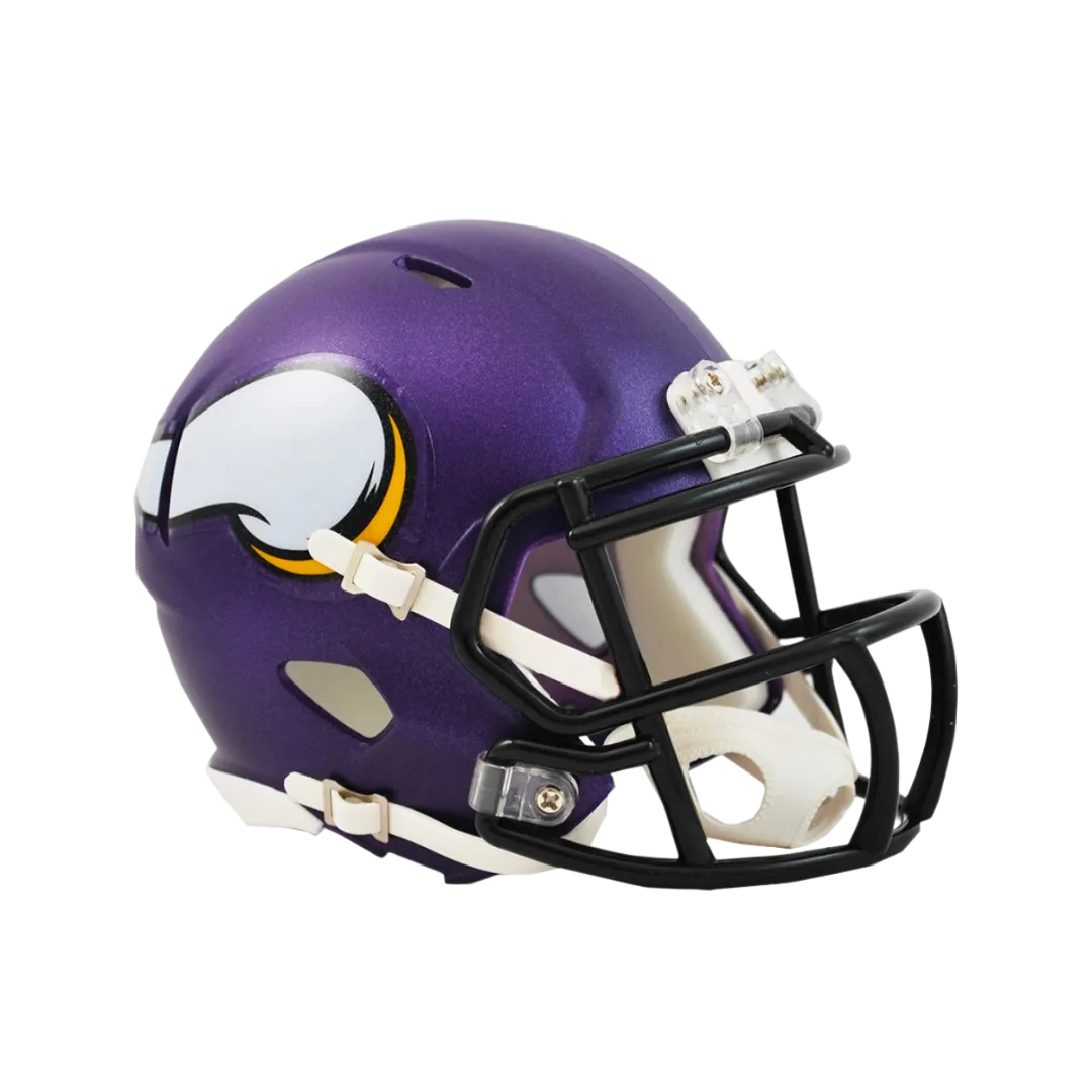 Minnesota Vikings Satin Purple Speed Riddell Mini Football Helmet