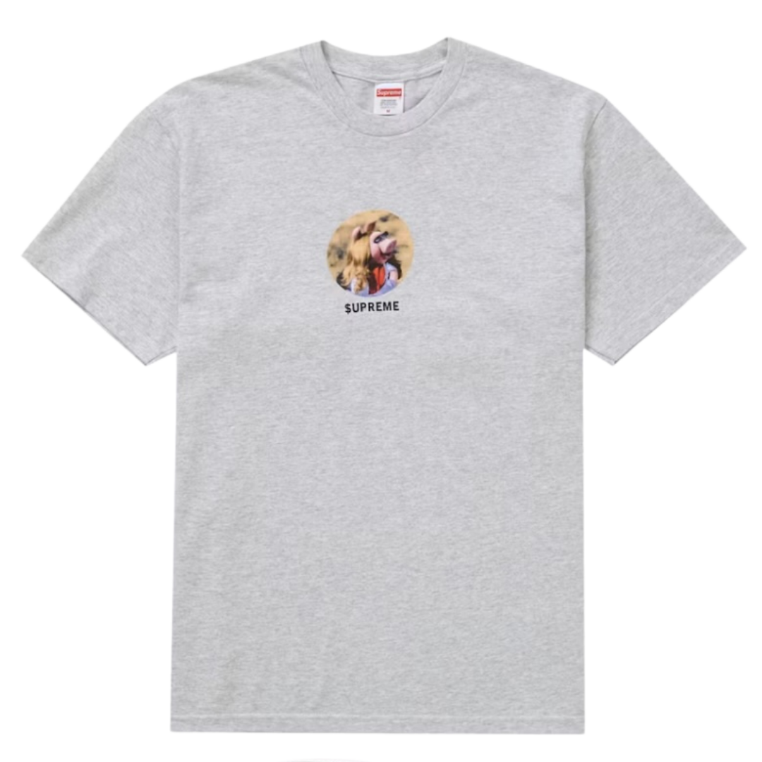 Supreme Miss Piggy Short Sleeve Tee - Ash Grey