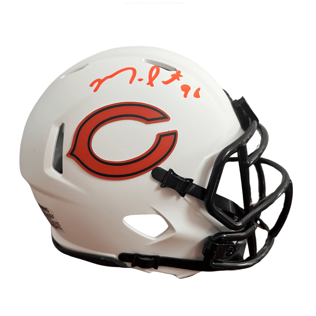 Montez Sweat Chicago Bears Autographed Lunar Eclipse Speed Mini Helmet - JSA COA