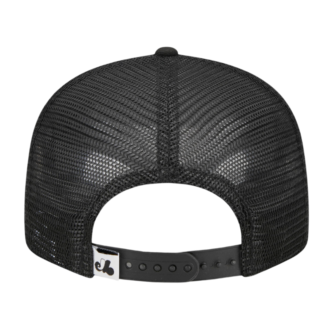 Montreal Expos Black & White Trucker New Era 9FIFTY Adjustable Snapback Hat