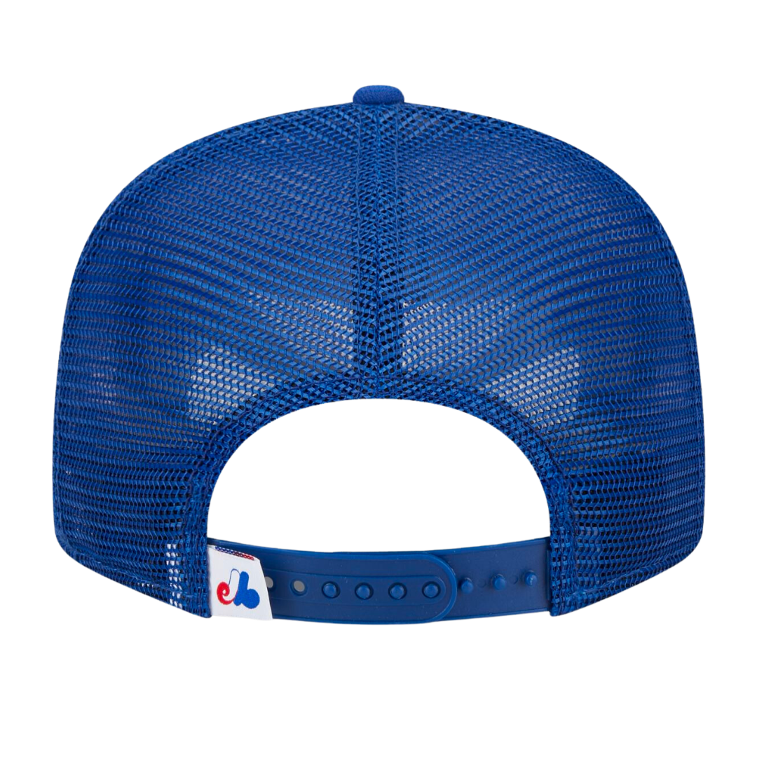 Montreal Expos Trucker Meshback New Era Royal 9FIFTY Adjustable Snapback Hat