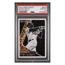 Mookie Betts PSA 10 2023 Topps Update Black Gold Card #BG28