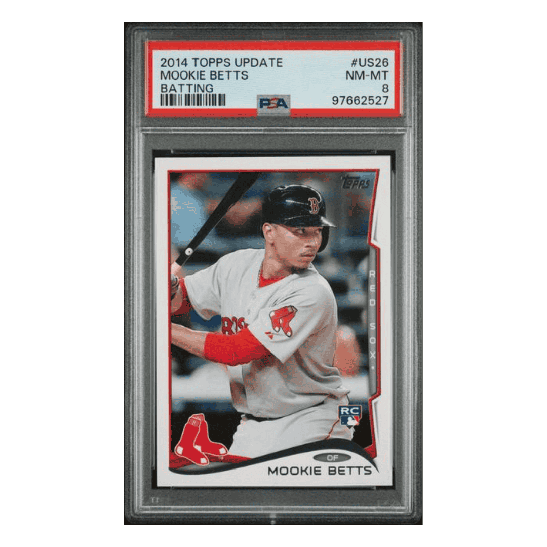 Mookie Betts PSA 8 2014 Topps Update Batting Card #US26