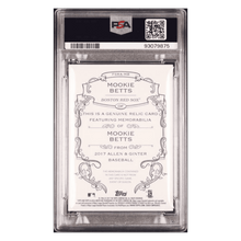 Mookie Betts PSA 9 2017 Topps Allen & Ginter Full Size Relic Card #MB