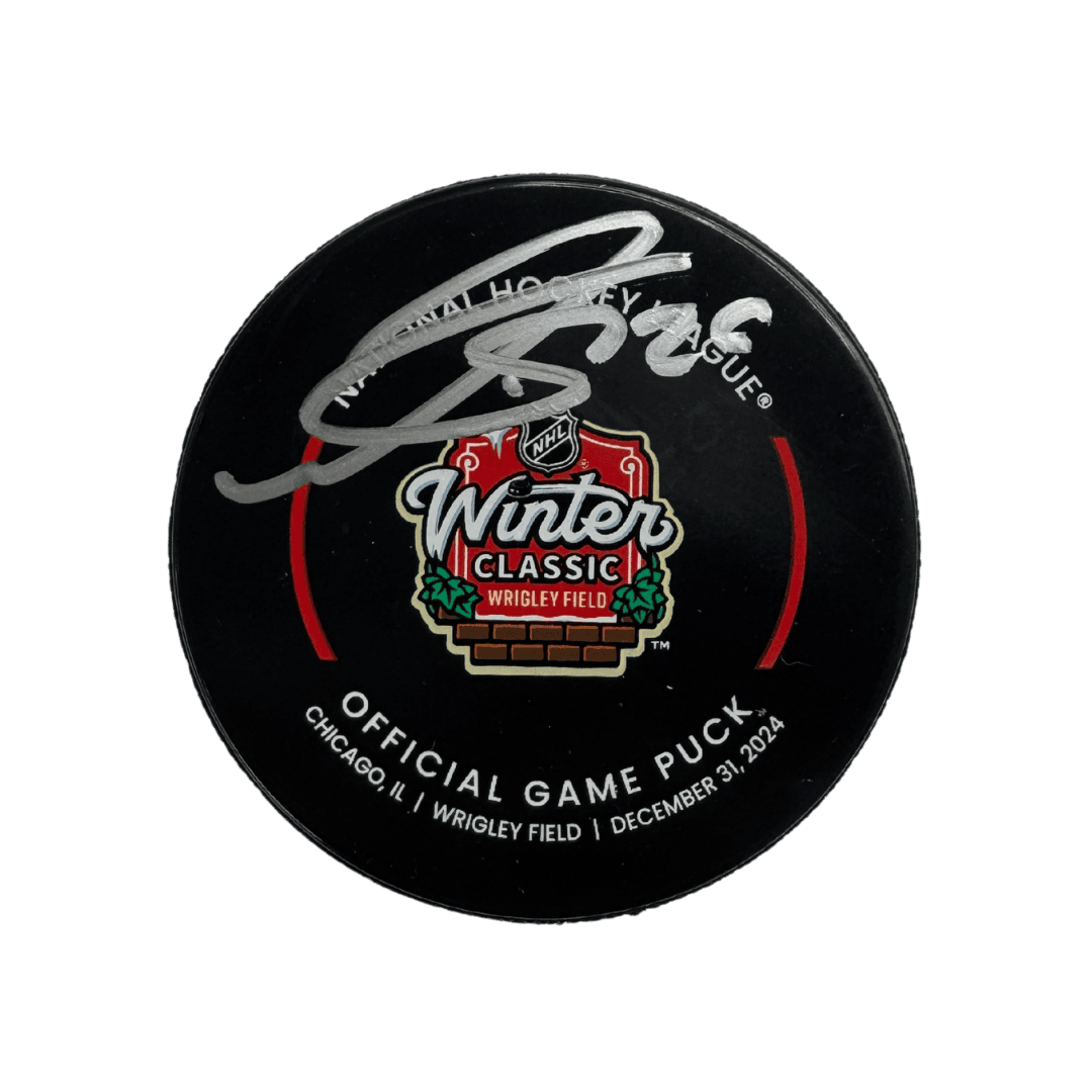 Nathan Walker St Louis Blues Autographed 2025 Winter Classic Official Game Puck - JSA COA