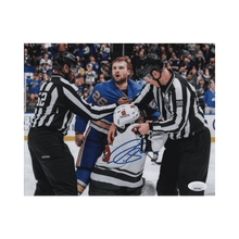 Nathan Walker St Louis Blues Autographed Fighting 8x10 Photo - JSA COA