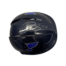Nathan Walker St Louis Blues Autographed Mini Replica Blue Helmet - JSA COA