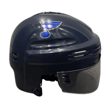 Nathan Walker St Louis Blues Autographed Mini Replica Blue Helmet - JSA COA