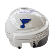 Nathan Walker St Louis Blues Autographed Mini Replica White Helmet - JSA COA