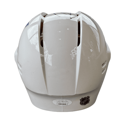 Nathan Walker St Louis Blues Autographed Mini Replica White Helmet - JSA COA