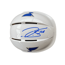 Nathan Walker St Louis Blues Autographed Mini Replica White Helmet - JSA COA