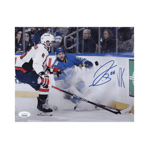 Nathan Walker St Louis Blues Autographed vs Capitals 8x10 Photo - JSA COA