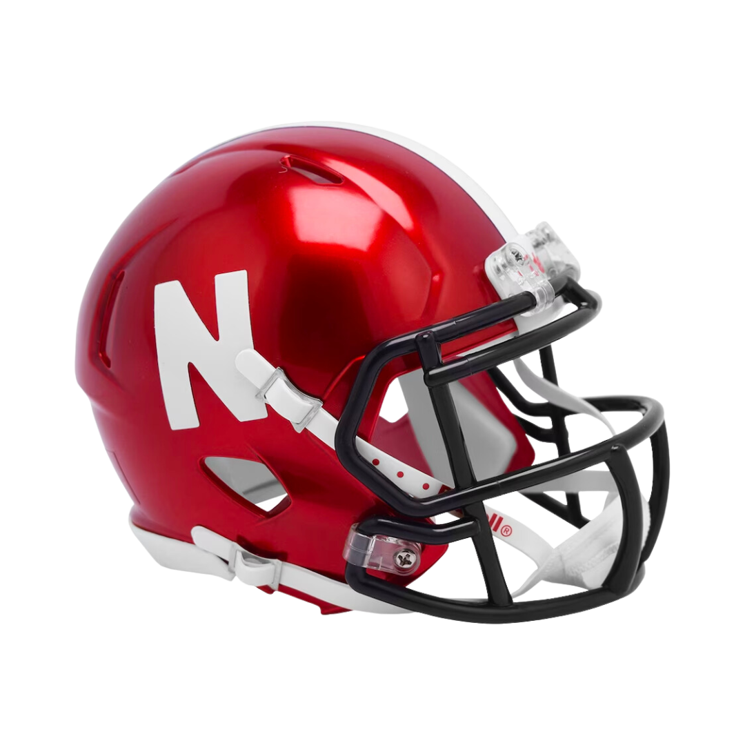Nebraska Cornhuskers Flash Speed Riddell Mini Football Helmet