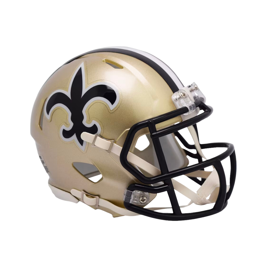 New Orleans Saints 1976-1999 Throwback Speed Riddell Mini Football Helmet