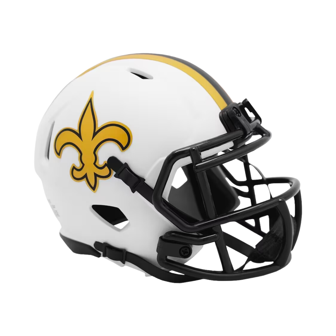 New Orleans Saints Lunar Eclipse Speed Riddell Mini Football Helmet