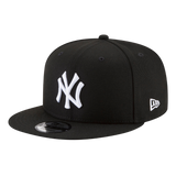New York Yankees Basic New Era Black & White 9FIFTY Adjustable Snapback Hat