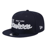 New York Yankees Script New Era Navy 9FIFTY Adjustable Snapback Hat
