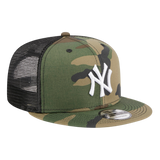 New York Yankees Woodland Camo Trucker New Era 9FIFTY Adjustable Snapback Hat