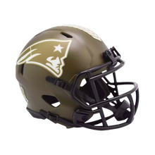 New England Patriots Salute to Service Speed Riddell Mini Football Helmet