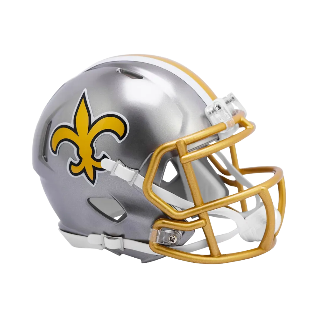New Orleans Saints Flash Speed Riddell Mini Football Helmet