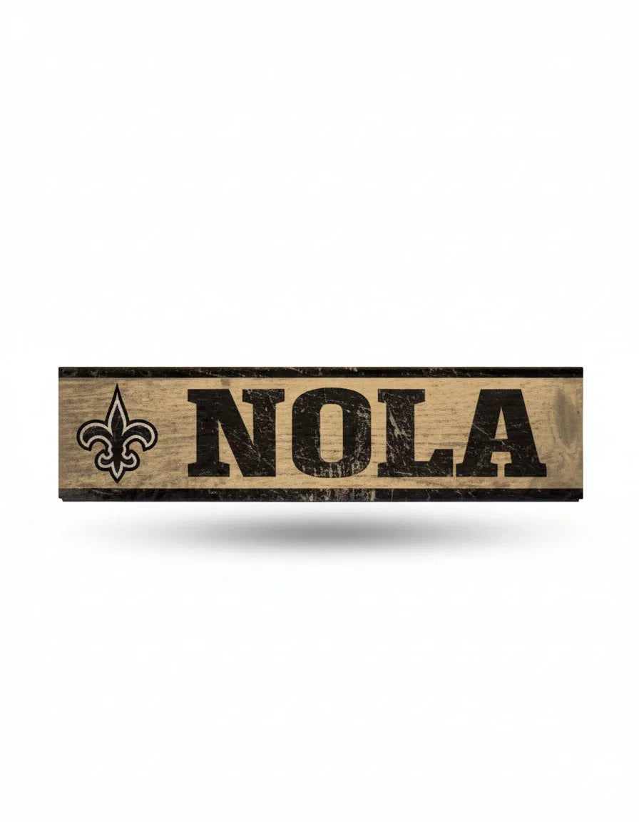 New Orleans Saints Wooden Magnet 1.5" x 6"