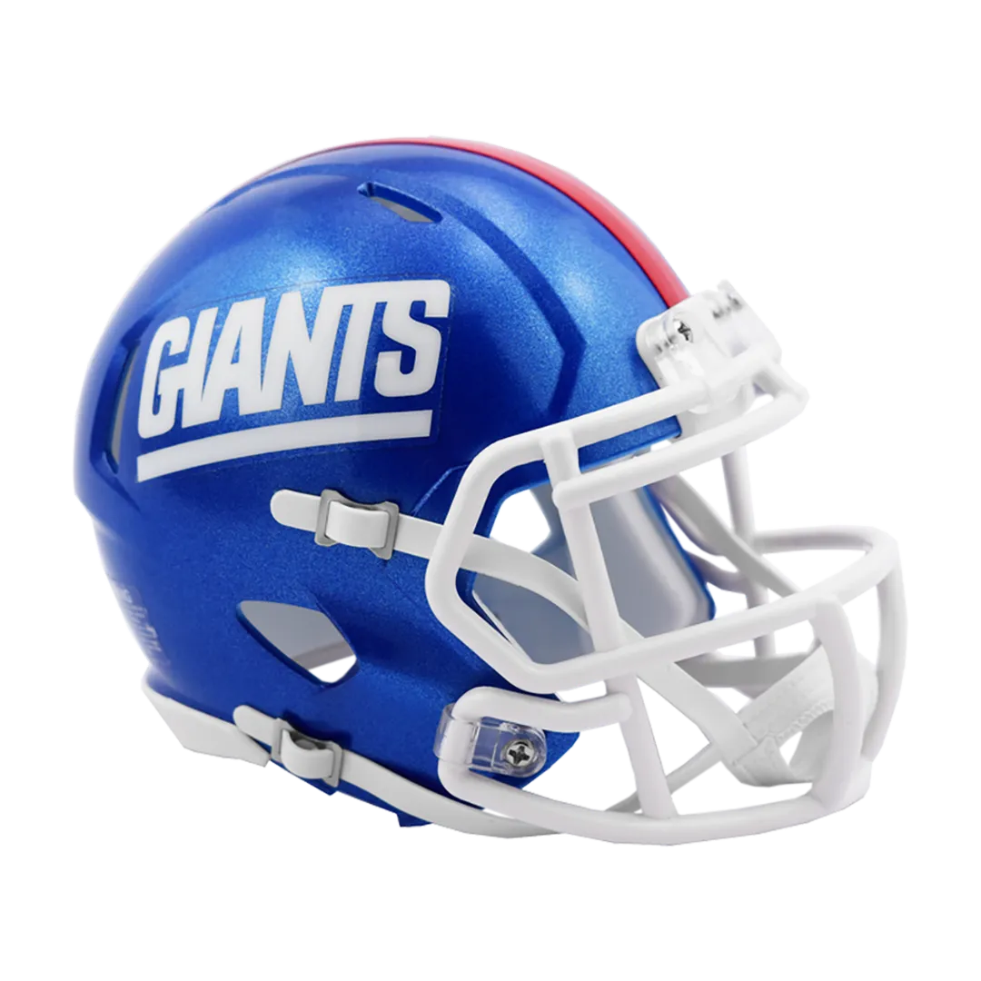 New York Giants Color Rush Speed Riddell Mini Football Helmet