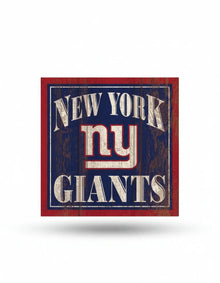New York Giants Wooden Magnet 3" x 3"