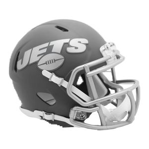 New York Jets Slate Speed Riddell Mini Football Helmet