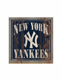 New York Yankees Wooden Magnet 3" x 3"