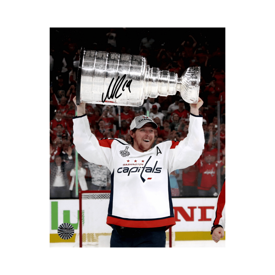 Nicklas Bäckström Washington Capitals Autographed 2018 Stanley Cup Photo - Fan Cave COA