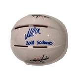 Nicklas Bäckström Washington Capitals Autographed Mini Replica White Helmet w/ "2018 SC Champs" Inscription  - JSA COA