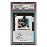 Nico Collins PSA 8 2021 Panini Contenders Variation Championship Ticket Autograph Rookie RC #d/ 25 Card #127