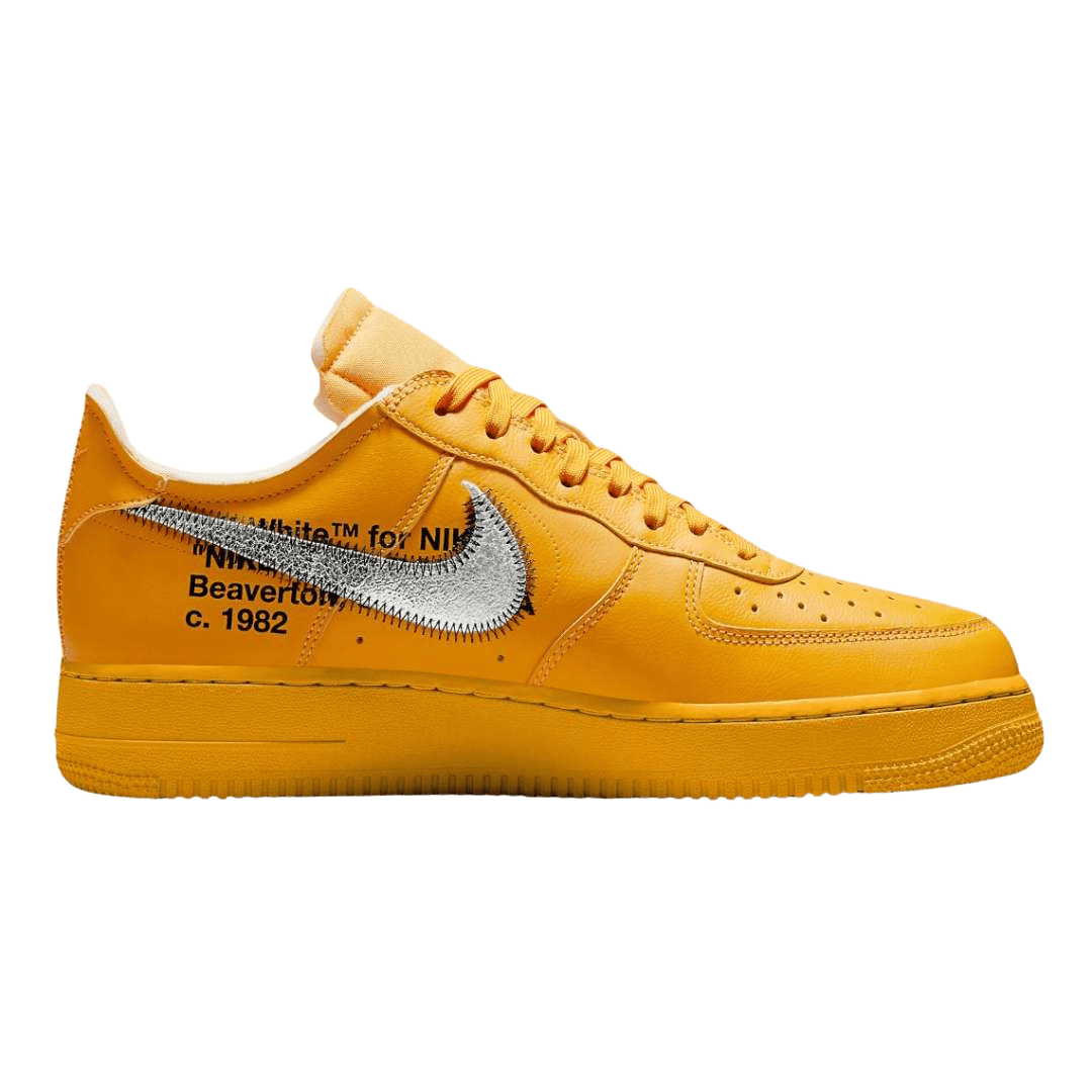 Nike Air Force 1 Off White ICA University Gold Fan Cave