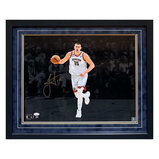 Nikola Jokić Denver Nuggets Autographed Framed 16x20 - JSA COA