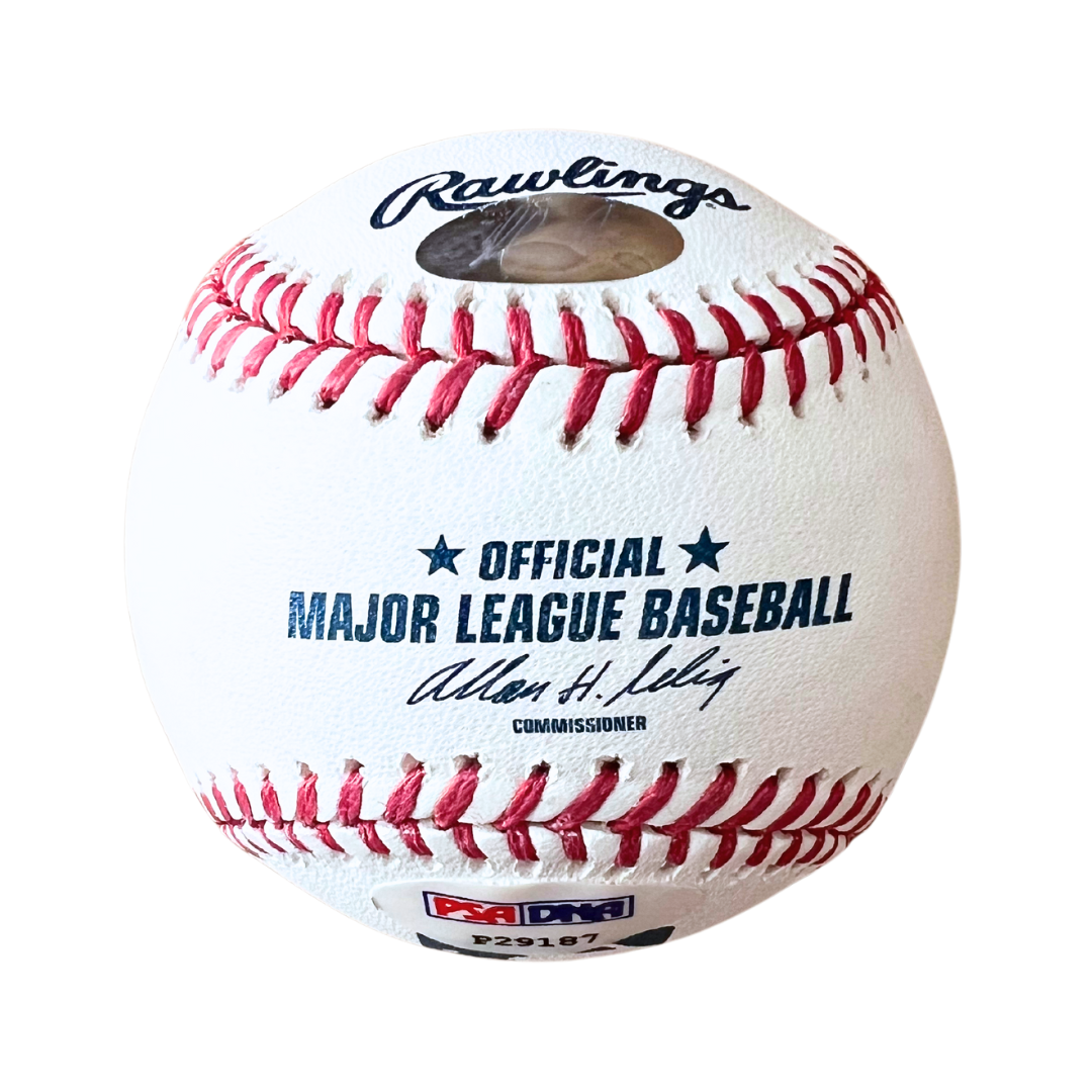 Nolan Ryan Texas Rangers Autographed Official Major League Baseball with Inscription- PSA COA